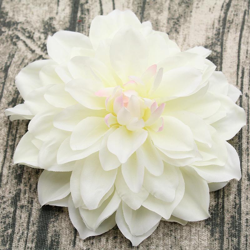 

10PCS/lot Big Artificial Dahlia Peony Flower Head 15CM Dia Silk Flower Wedding Flowers Wall Floral Party Home Decorative1