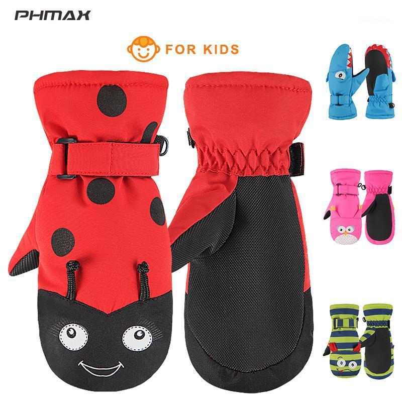 

PHMAX Toddler Ski Gloves Children Winter Waterproof Warmer Snow Gloves Boys Girls Andi-Slip Skating Hiking Camping1, As picture