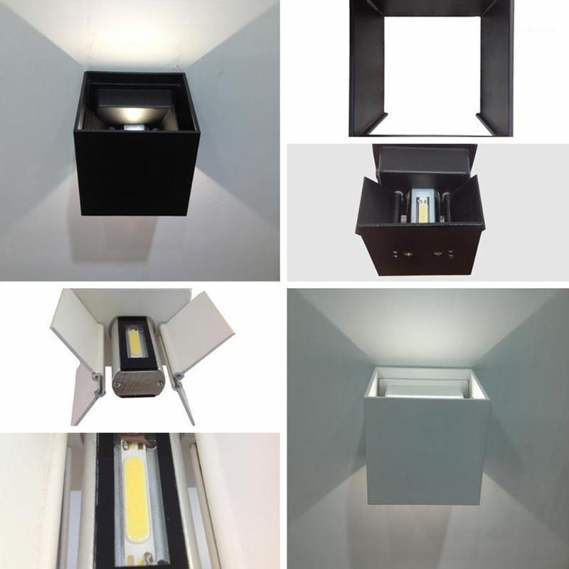 

Waterproof 7W COB LED Wall Light Aluminum Cube Night Light Corridor Wall Lamp Outdoor Yard Garden1