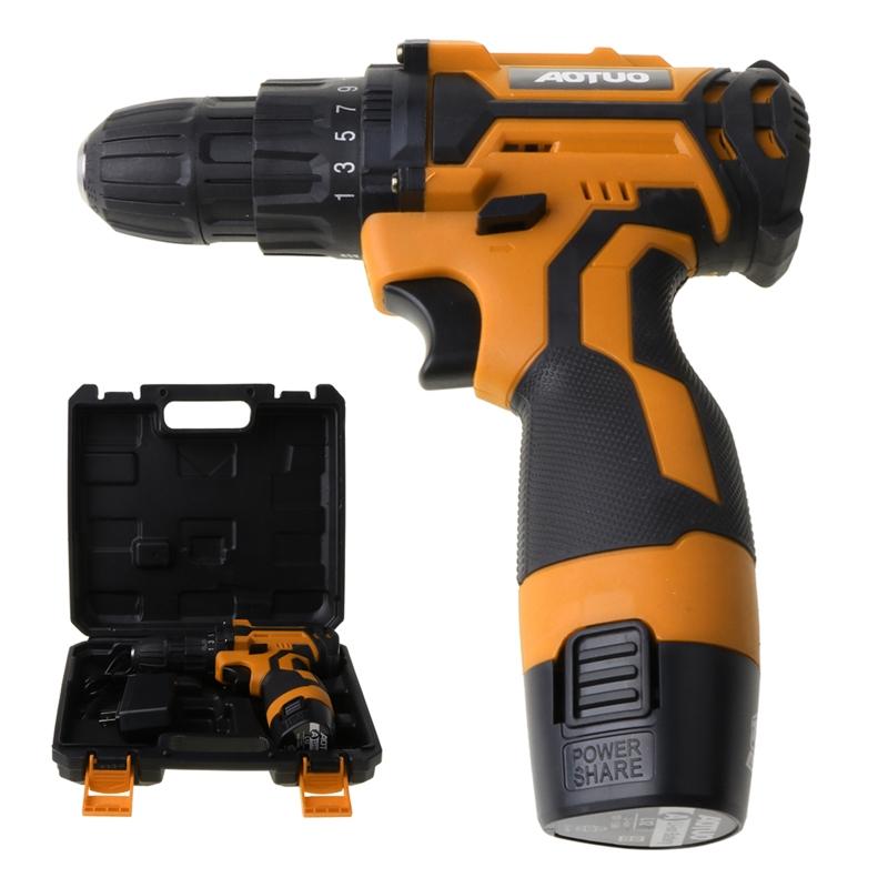 

12V Electric Screwdriver Wireless Power Driver Rechargeable Lithium-Ion Battery 23GA