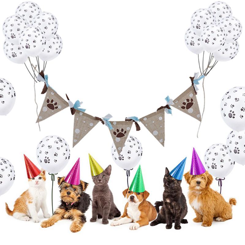 

1PC Fashion Pet Dog Cat Party Banner String Burlap Flag Accessories Photography Props Pet Birthday Supplies Hot Dropshipping