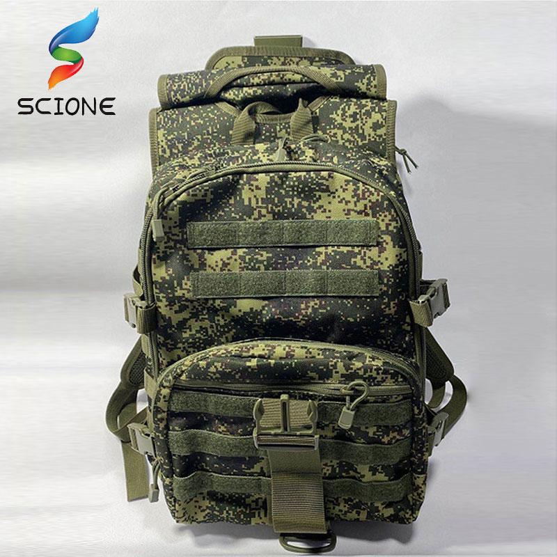 

Large Capacity Tactical Backpacks Assault 900D Waterproof Outdoor Sport Hiking Camping Bag Army Green Rucksack XA276Y, Russia camo