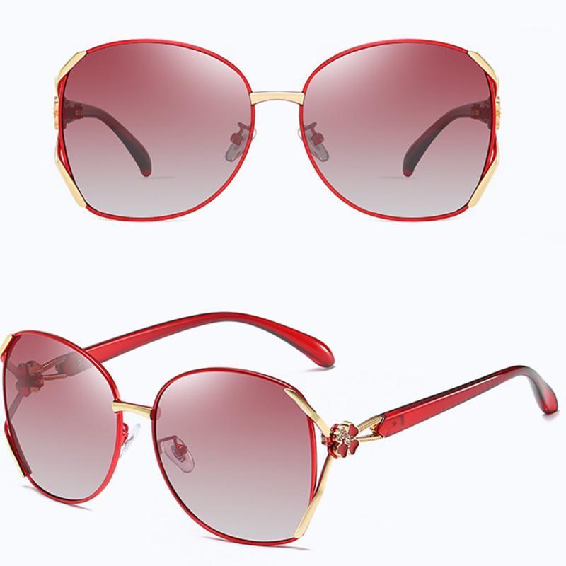 

Sunglasses YECKPOWO Fashion Polarized Women Noble Mirror Lens UV400 Protection Travel Series Sun Glasses Eyewear Shades1