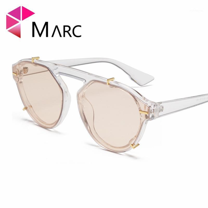 

MARC Retro Sunglasses Women Men Brand Designer Transparent Female luxury Men Feminino Lunette Soleil Trend1