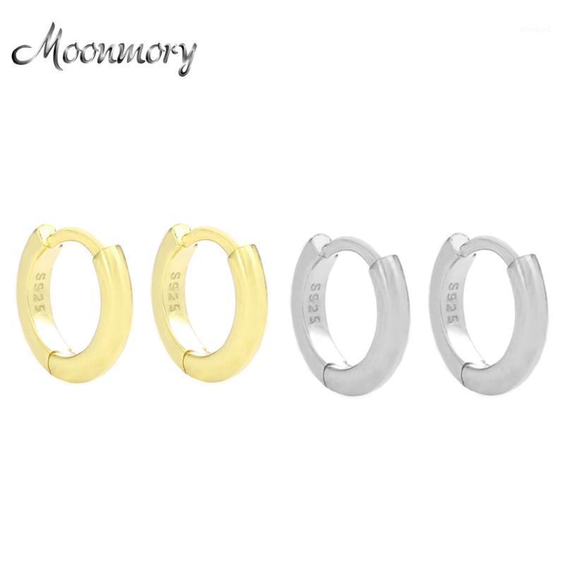 

Hoop & Huggie Moonmory Fashion Jewelry 925 Sterling Silver Small Huggies Earring For Women Mini Circle Gift Women1