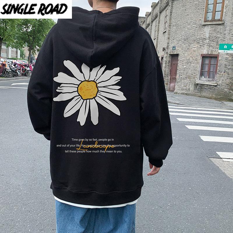 

SingleRoad Mens Hoodies Men 2020 Autumn Printed Oversized Hip Hop Harajuku Japanese Streetwear Sweatshirt Black Hoodie Men, Grey hoodie men