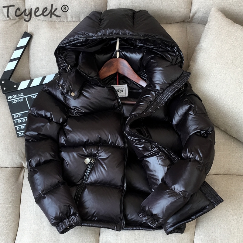 

Tcyeek Winter Jacket Women New Winter Coat Thick Warm Female Down Jacket Hooded Short Women's Parkas Down Coats LWL1116 Y201026, Black