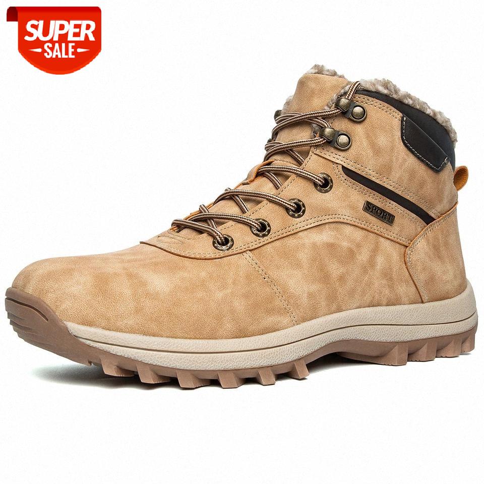 

Winter Men Shoes For Boots Thick Fur Warm Boots For Men Footwear Waterproof Snow Shoes #4853, Black