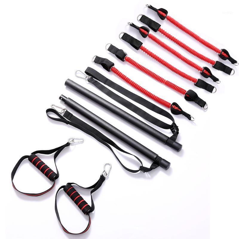 

Bodybuilding Strength Training Fitness Equipment Workout Latex Expander Pilates Stick Sport Pull Rope Yoga Resistance Band Set1