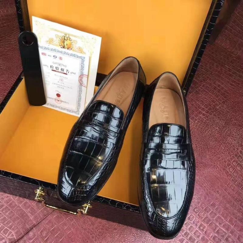 

Luxury quality Newly design Genuine real genuine crocodile belly maskin black colors men business dress shoe free shipping, Deep blue