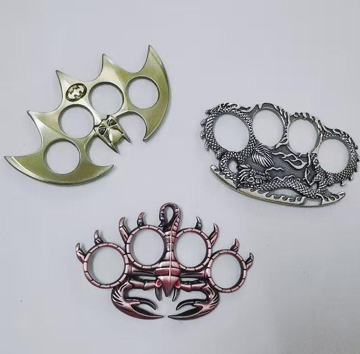 

Mini personalized finger tiger domineering retro iron fist dragon metal men's ring finger cover index finger hip hop accessories 00525