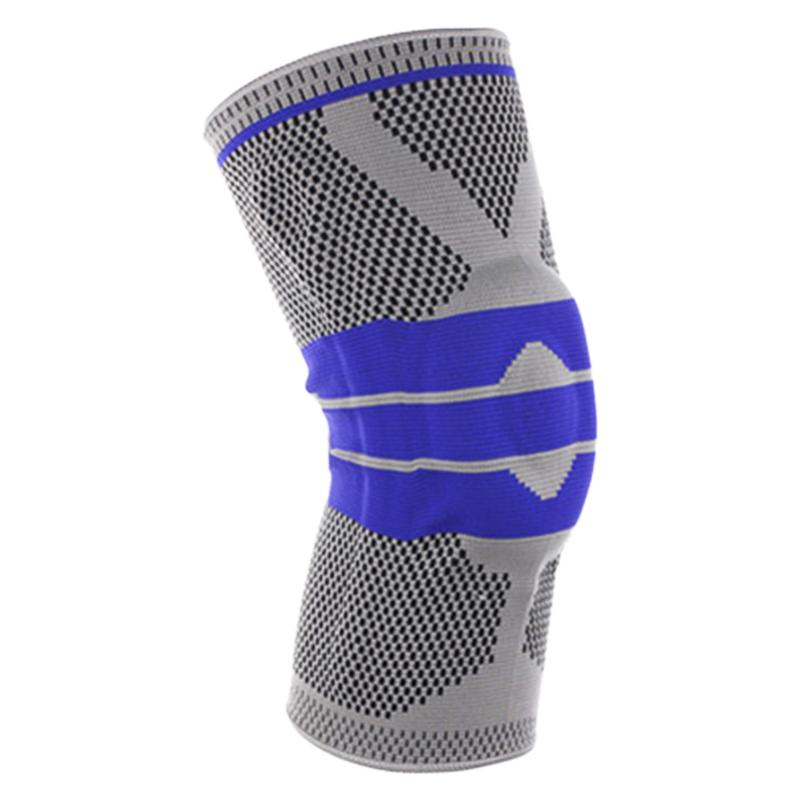 

New gray Elastic Knee Support Bracket Kneepad Adjustable Patella Knee Pad Basketball Safety Shoulder Strap Protective Tape36-42, Light grey
