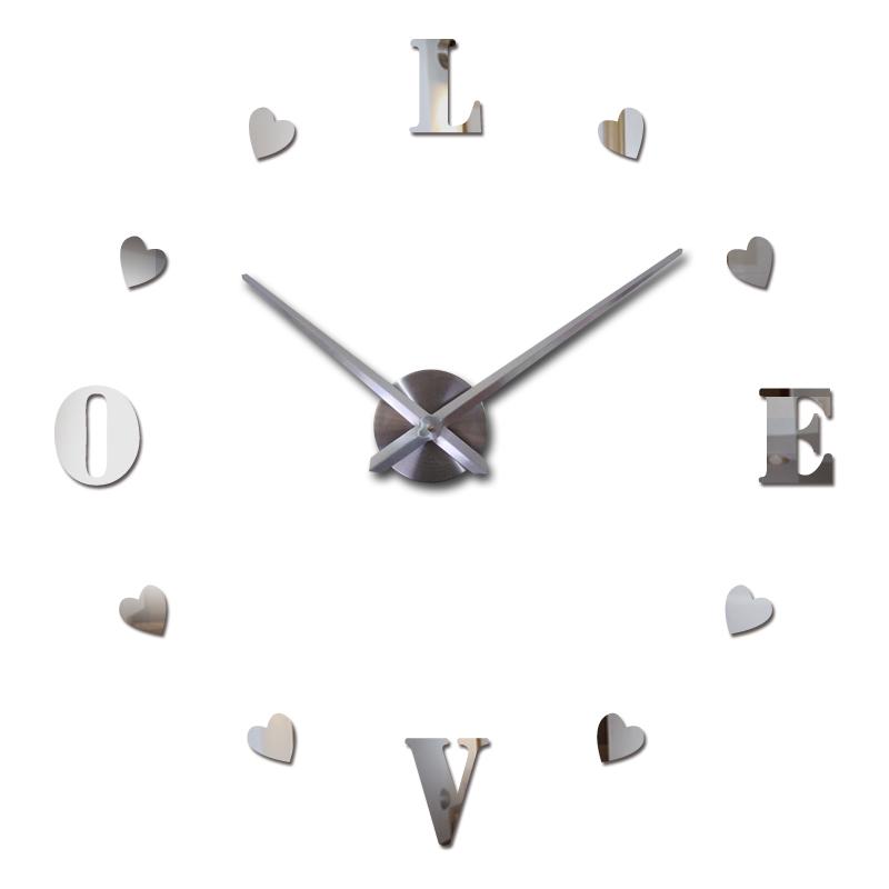 

2020 New Diy Wall Clock Acrylic diy Clocks Quartz Watch Reloj De Pared Living Room Modern 3d Mirror Stickers Horloge Home Klok