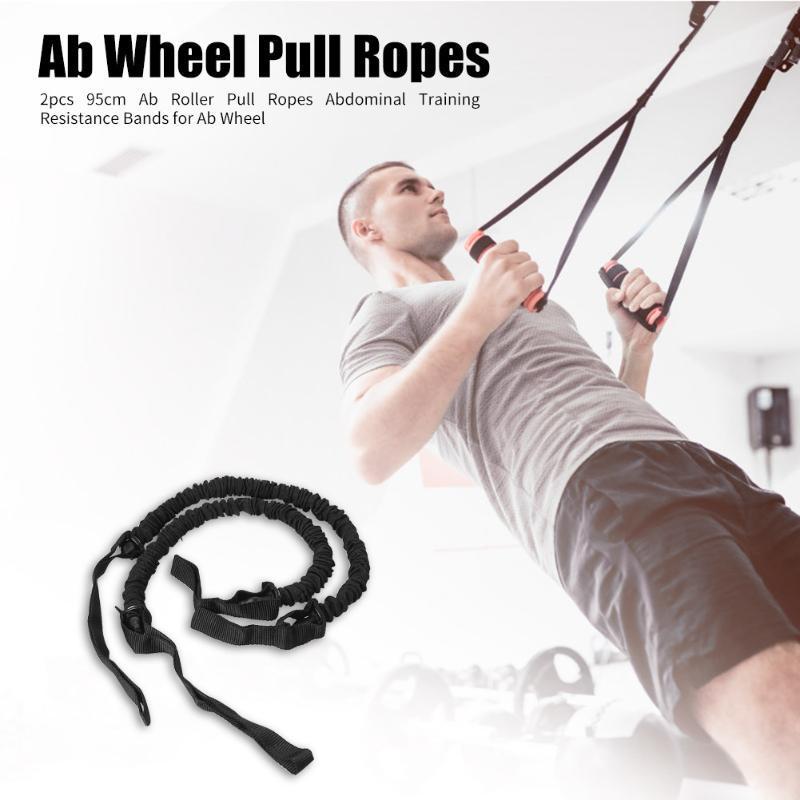 

Portable Abs Rollers Wheel Pull Ropes Bands Abdominal 95cm Resistance Training for Effective Working-out Accessories Dropship1