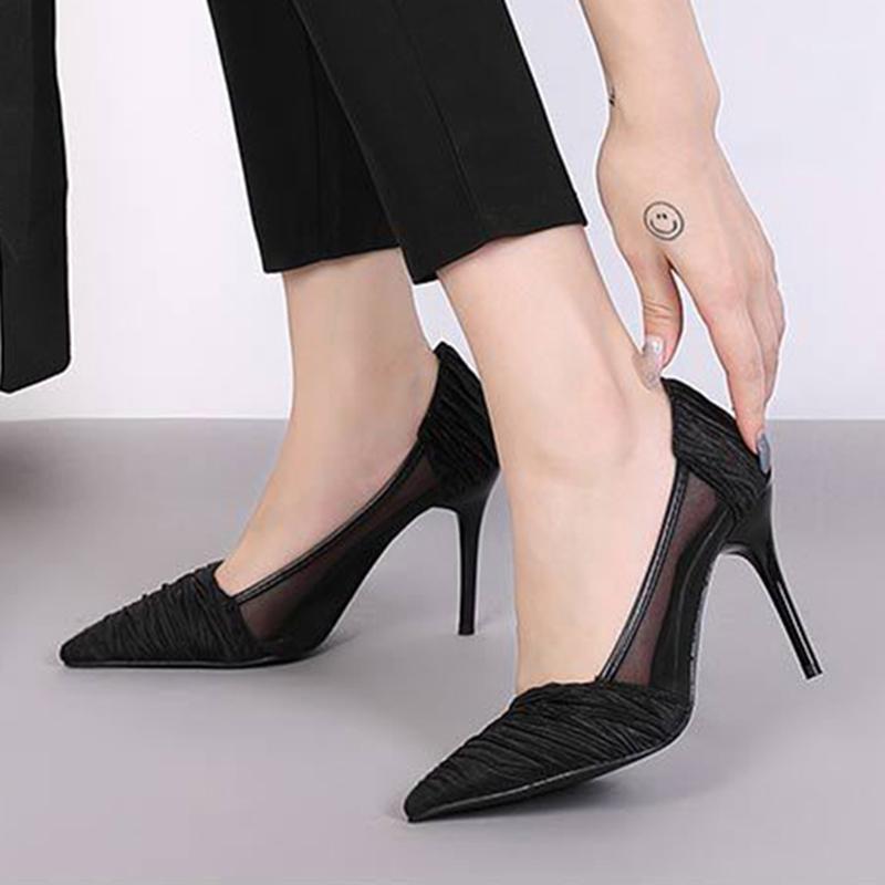 

Pump women wedding shoes summer shoes high heels fashion office women sense of high heels1, Black