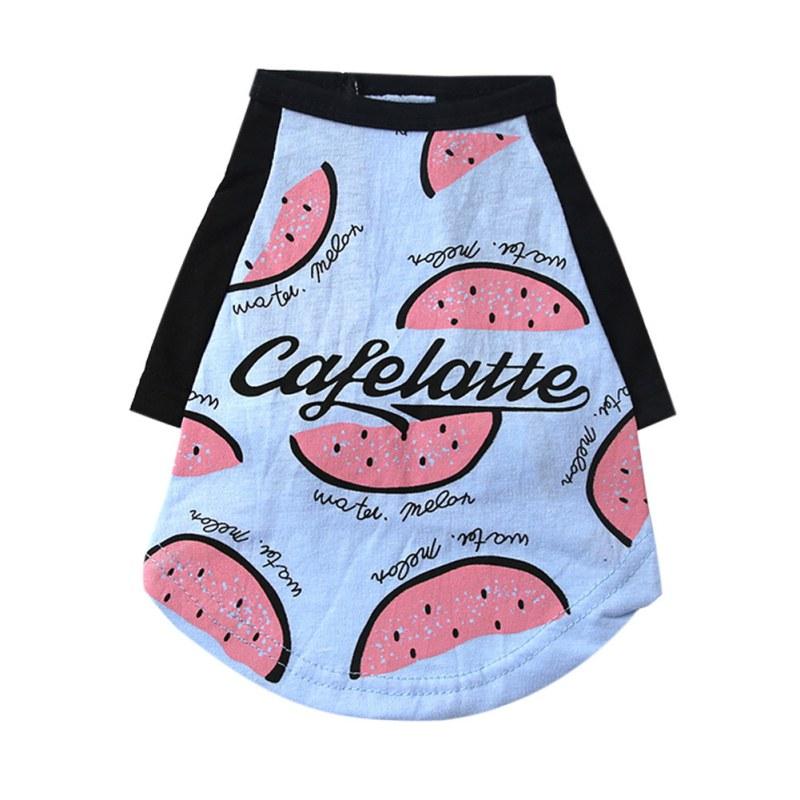 

New Pet Dog Clothes Puppy Vest Spring Shirt Cute Banana Print Dog Coat 100% Cotton Clothes for Pets Cartoon