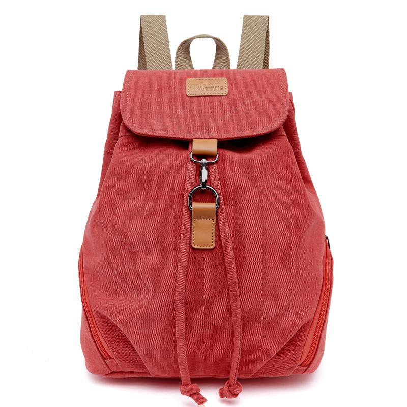 

Fashion Women Canvas Backpack School Bag For Girl Ladies Teenagers Casual Travel Bags School Bag Female Bagpack, Blue