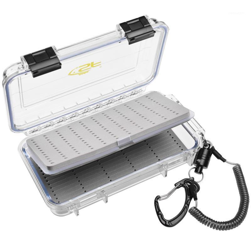 

Sf Fishing Box Lure Fliles Streamer Waterproof Plastic with Removable Foam Sheets1