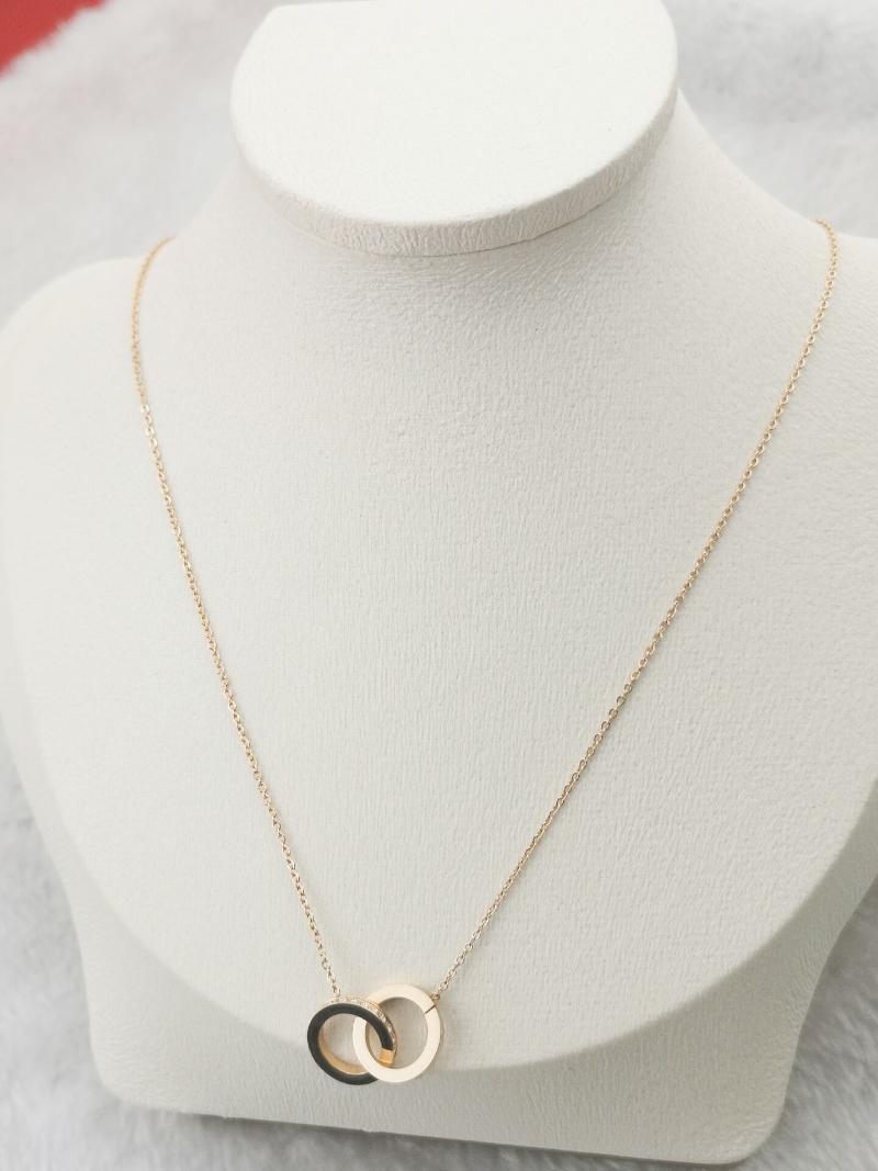 

Angel european and american classic women luxury leopard head necklace steel