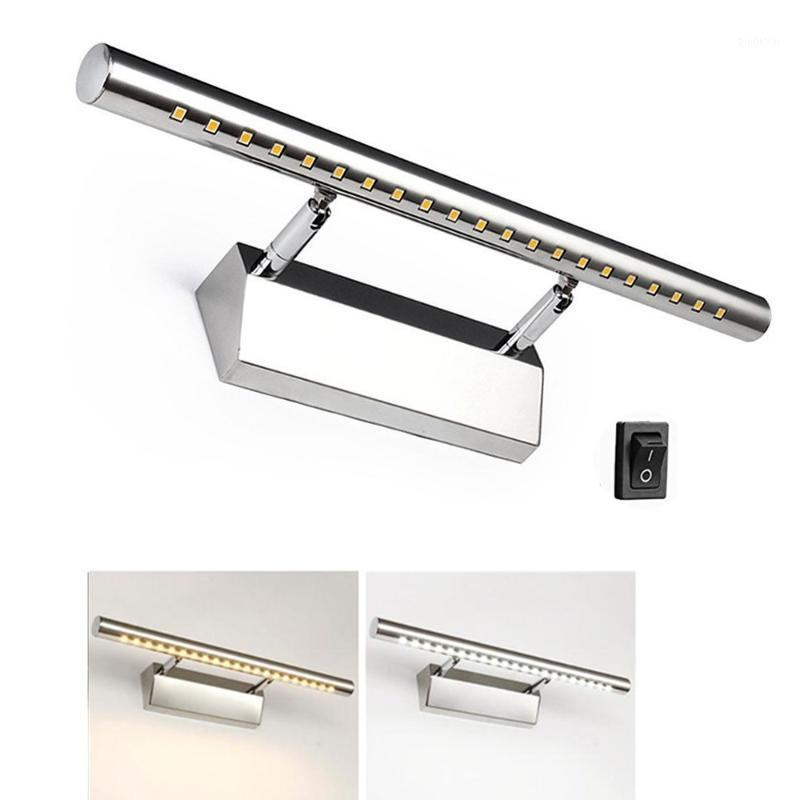 

3W 5W 7W LED Wall Light Stainless Steel Mirror Dressing Table Lights with Switch for Bedroom Bedside Bathroom Wall Lamp Fixtures1