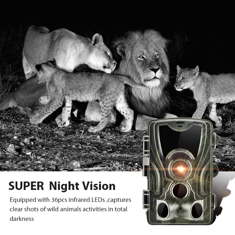

HC801A 20MP Hunting Trail Camera Photo Traps 0.3s Trigger Time 940nm 1080P Waterproof Camera Wildlife Scouting
