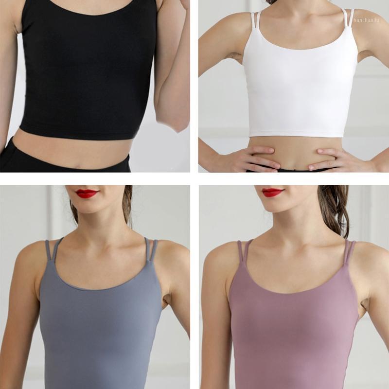 

Women Strappy Wirefree Padded Sports Bra Sexy Crisscross Beauty Back Yoga Cami Crop Tank Top Running Athletic Workout Fitness Br1, Black