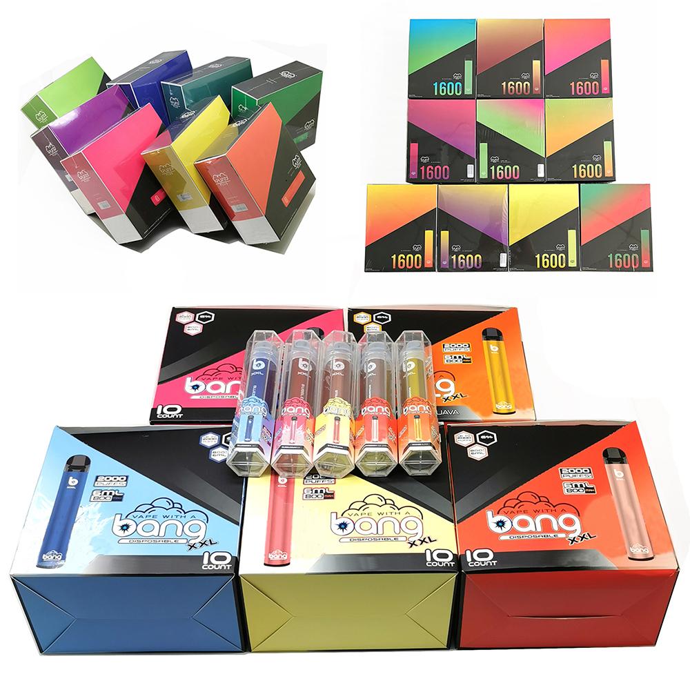 

Bang XXL New 12pcs/box Disposable Vape Pen Device 800mAh Battery 6ml Pods Vapors 2000 Puffs Bang XXtra Vape Kit Puff Plus