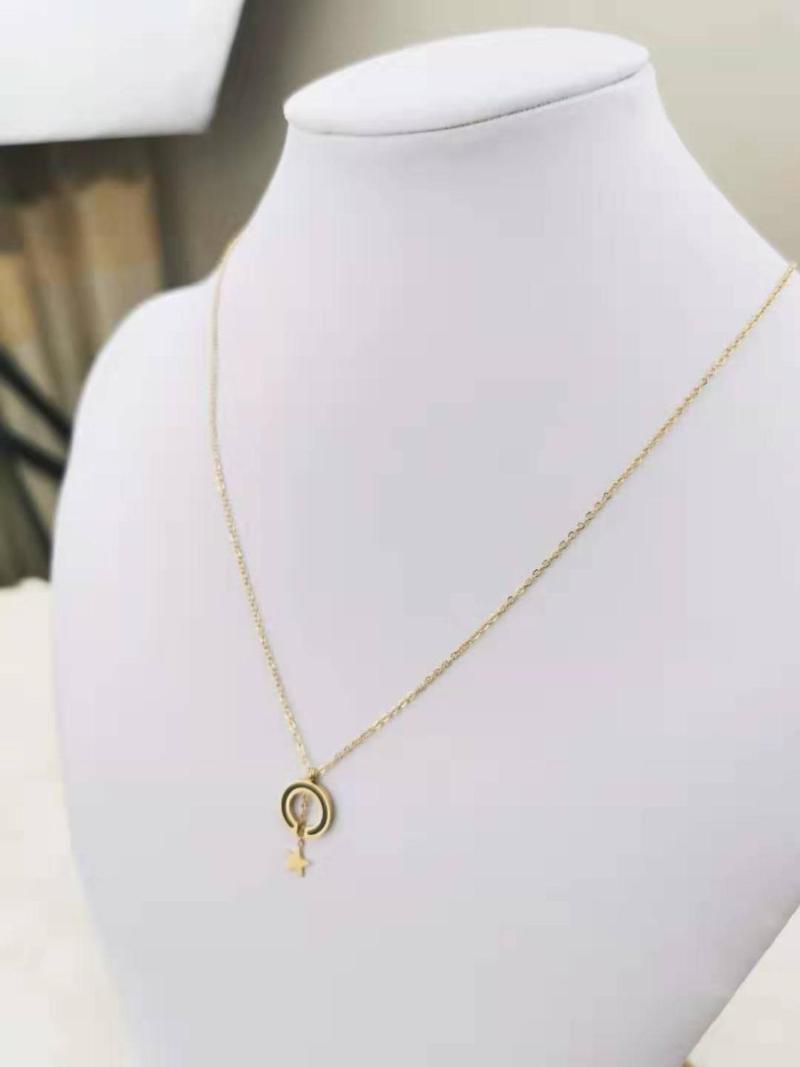 

Korean fashion necklace steel
