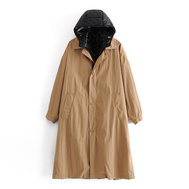 

2021 New Wf 64125, Autumn Europe and the United States Women's Two-piece Cotton-padded Clothes Trench Coat 9lyn, See chart