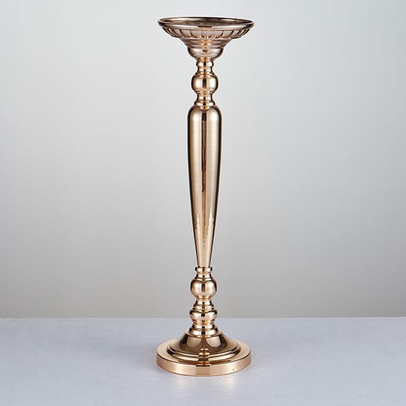 

Flowers Vases Table Centerpiece Vase Metal Gold Tabletop Road Lead Type Flower Holder for Home/Wedding Decoration Best Gift