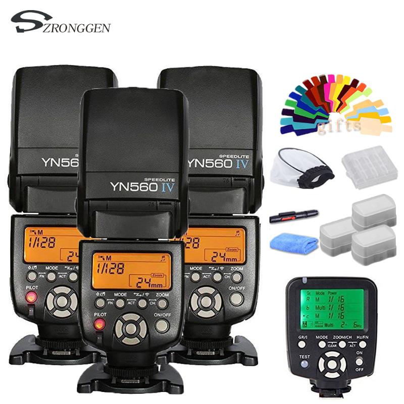 

YONGNUO YN560IV YN-560 IV YN560-IV YN560 IV X 3+ YN-560 TX YN560TX For DSLR Camera Master Speedlite Flash Controller