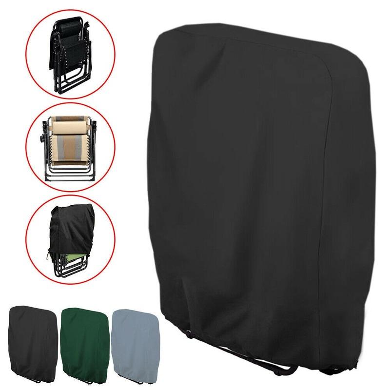 

Outdoor Folding Reclining Chair Cover Sun Lounger Cover Waterproof Rattan Lounge Heavy Duty Protector 82*93cm