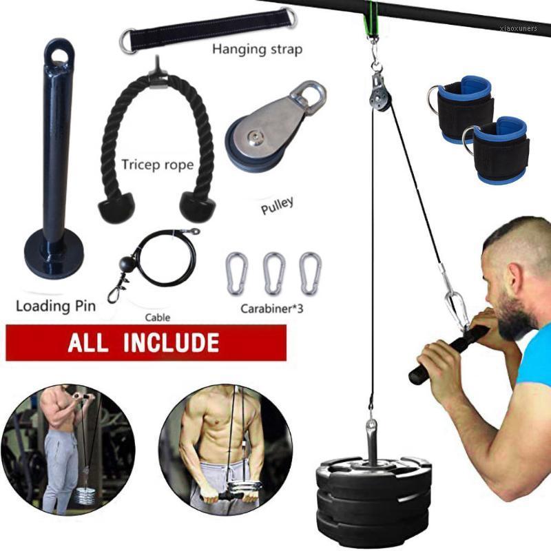 

10pcs Fitness Pulley Cable Machine Attachment System Arm Biceps Triceps Blaster Hand Strength Trainning Workout Equipment #41
