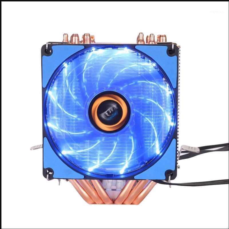 

JSFFFL 6 heat-pipes RGB CPU Cooler radiator Cooling 2 Fan For Intel 1155 1156 1366 2011 X79 X99 Motherboard1