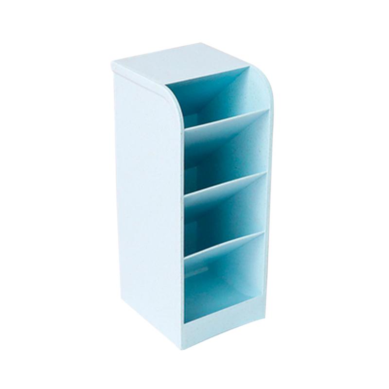 

New Multi-function 4 Grids Desktop Storage Box Cosmetic Storage Pen Pencil Case Makeup Organizer Desk Holder