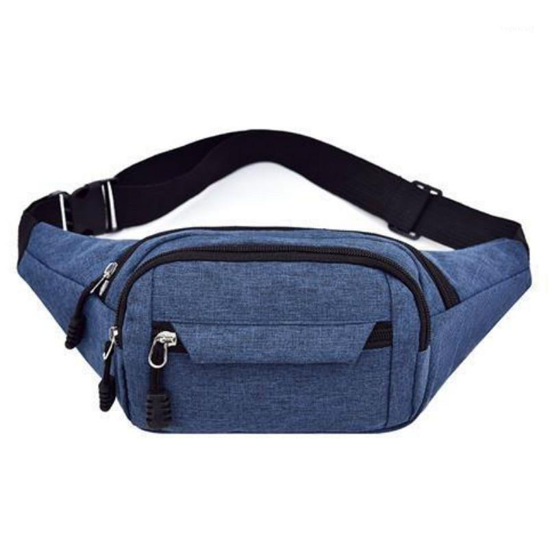 

Fashion waist bag for men and women outdoor sports travel mountaineering mobile phone bag multi-functional large capacity fanny1, Black