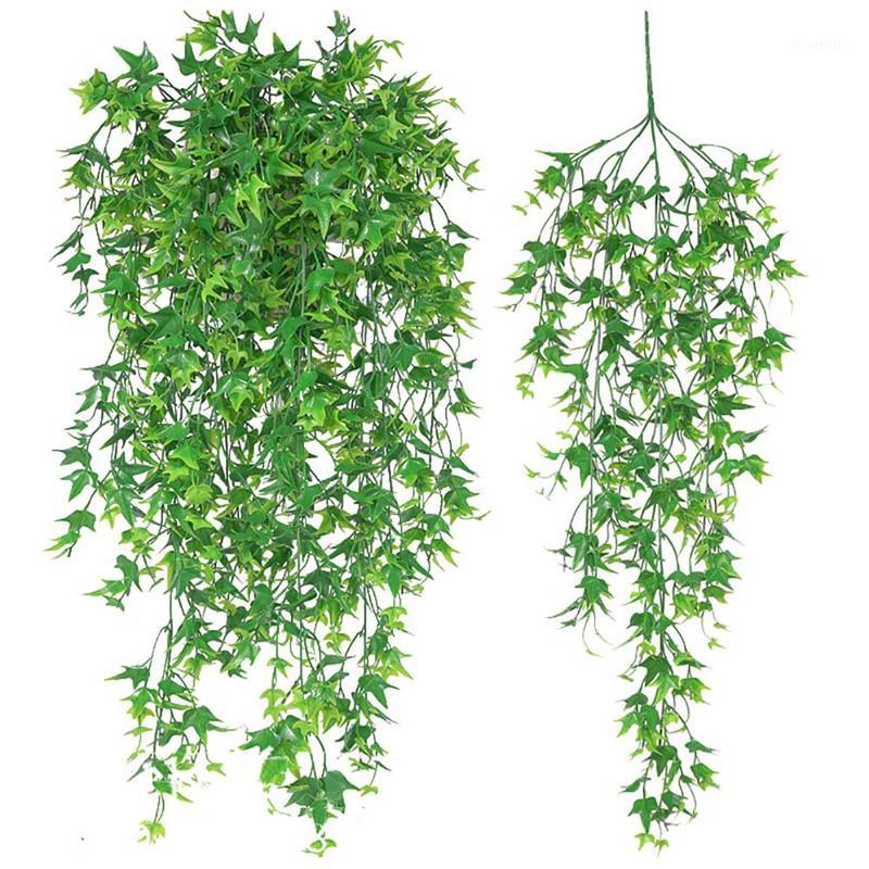 

Artificial Vines Ivy Leaf Plant Vine Hanging Garland Fake Foliage Flowers For Party Outdoor Greenery Wedding Wall Decor Supplies1, Red