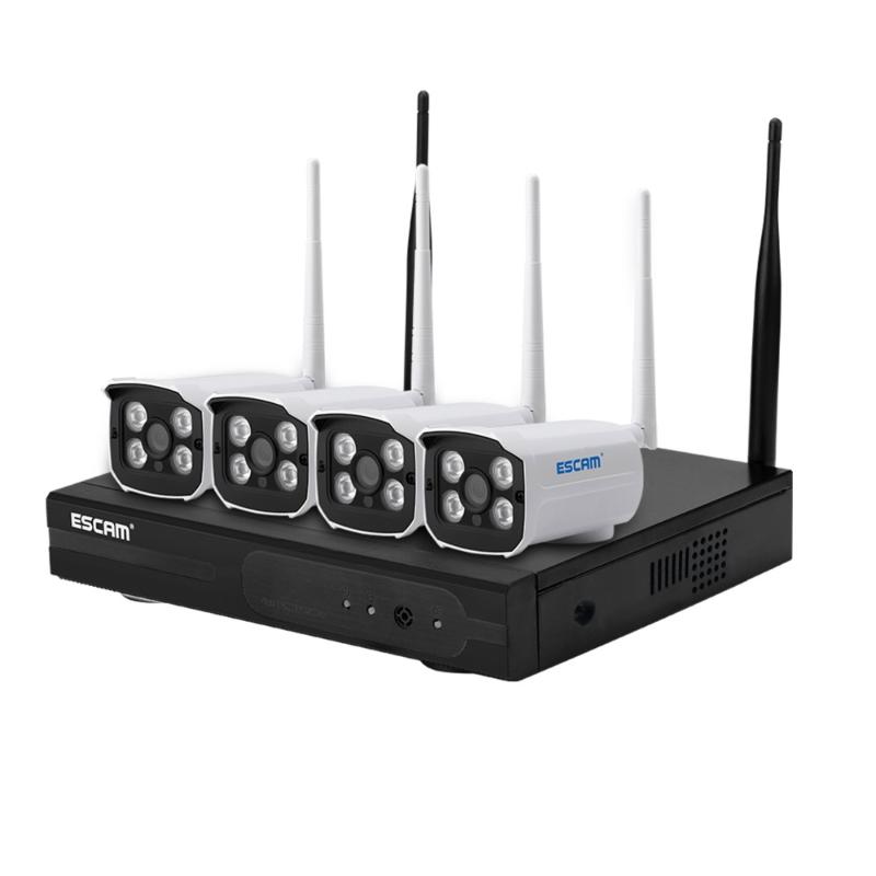 

ESCAM WMK403 Wireless WIFI 4CH 720P IP Camera NVR Kit