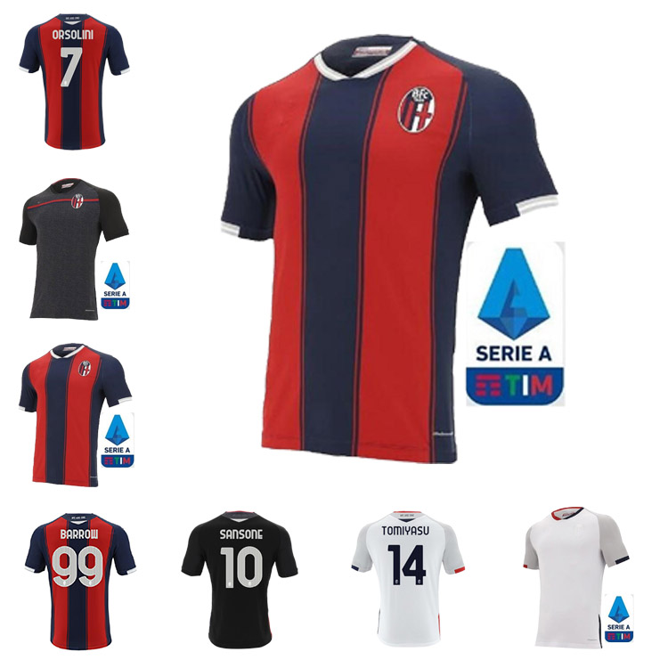 

20 21 Top quality Bologna Soccer Jerseys 2020 2021 home third Orsolini Soriano Sansone Skov Olsen Football Shirt SIZE:S-XXL, Black;yellow