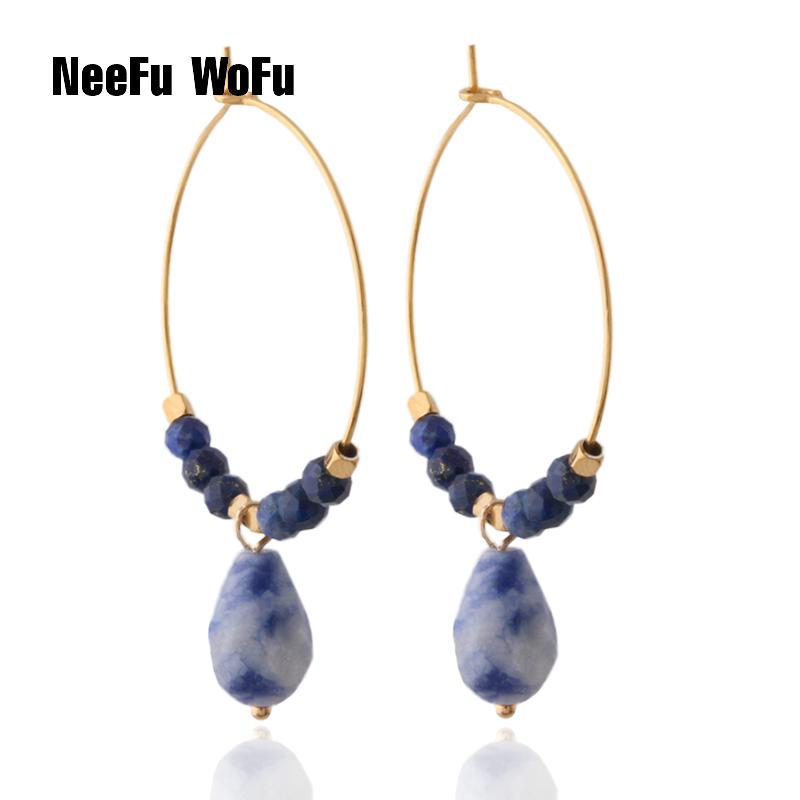 

Dangle & Chandelier NeeFu WoFu Natural Pearl Earring For Woman Stone Coral Gold Starfish Ear Ring Brinco Oorbellen Earrings Jewelry