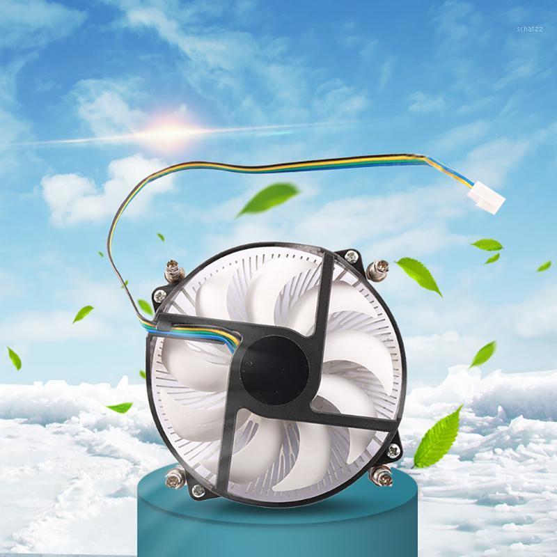 

PC Cooling fan CPU Cooling Fan 4Pin PWM PC Case Cooler Heatsink for Intel LGA 115X (I3\) Computer CPU-L12301