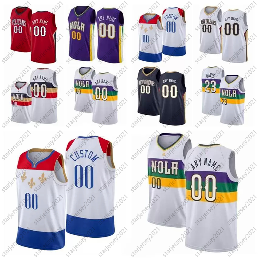 

Custom Basketball Jerseys Brandon 14 Ingram Zion 1 Williamson City Vintage Josh 3 Hart Alexander Walker Devonte 4 Graham Jersey Edition, Colour 4