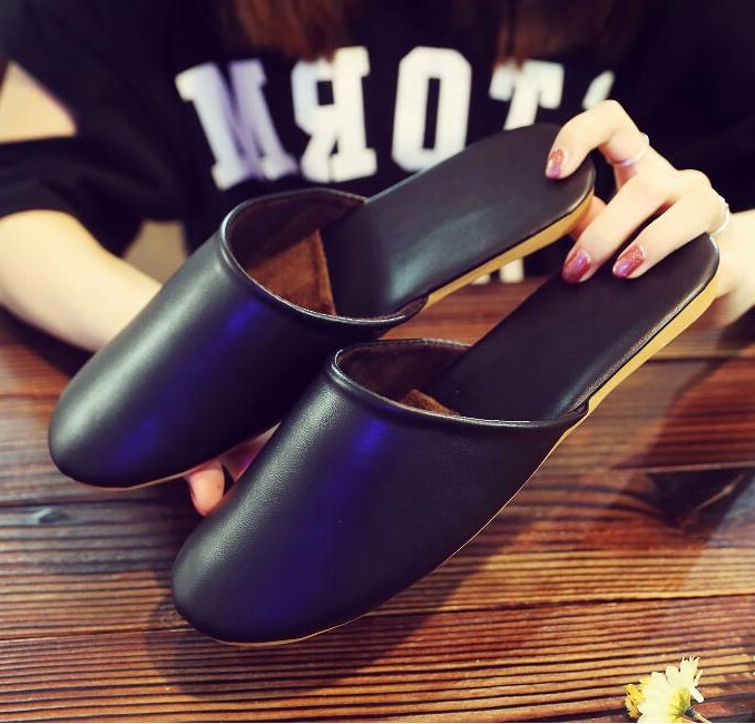 

women sandals Hedging leather shoes soft slippers slides black red pink flip flops fashion womens beach hotel sandal size 35-40 18, 1 35-36 37-38 39-40