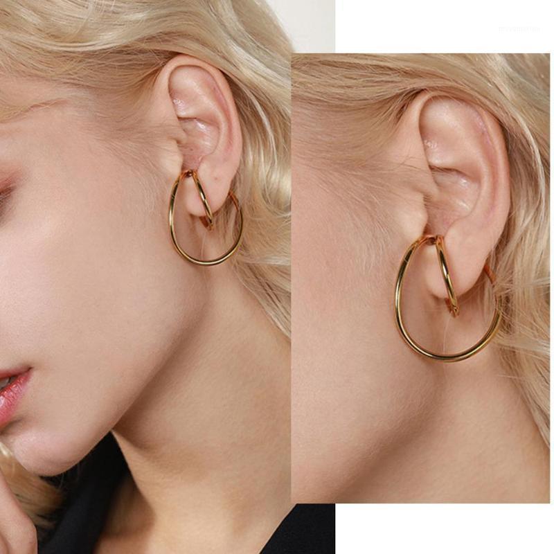 

Retro geometric ear clips Luxury Jewelry Hooping Ear Cuff Irregular Curve Clip Hoop Earrings for Women Earcuffs No Piercing1