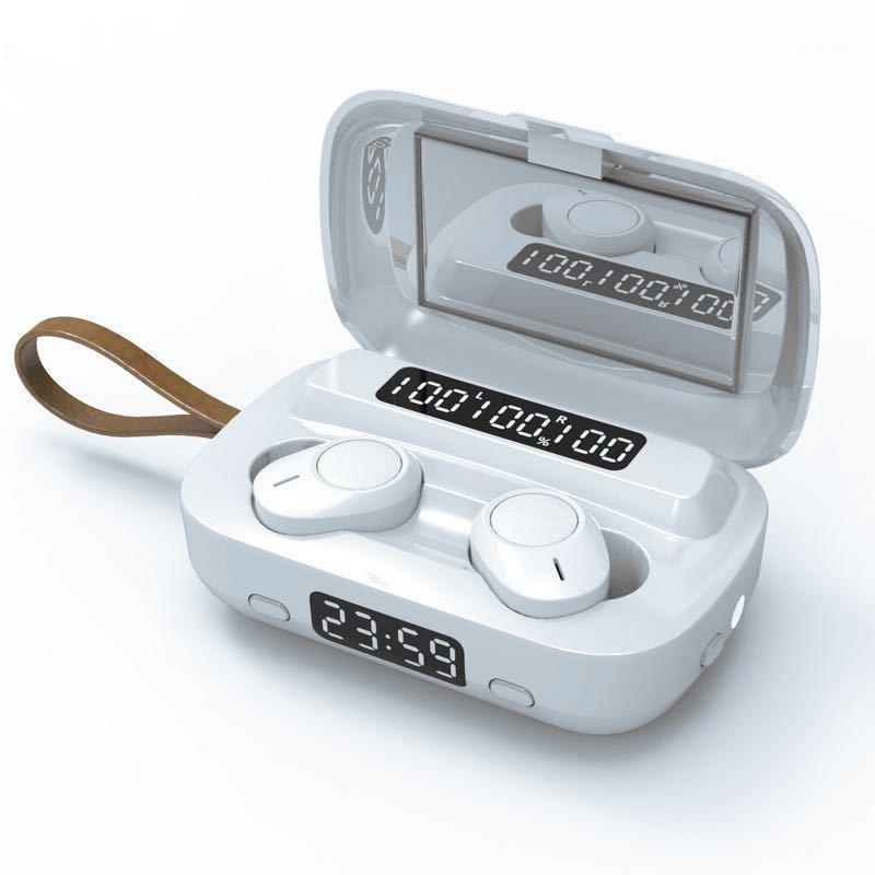 

M13 TWS Bluetooth 5.0 Earphone Wireless Headphones Sports Waterproof Wireless Earphones Touch Earbuds With Makeup1, White