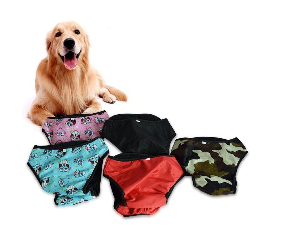 

200pcs Large Dog Diaper Sanitary Physiological Pants Washable Female Dog horts Panties Menstruation Underwear For Female, Black
