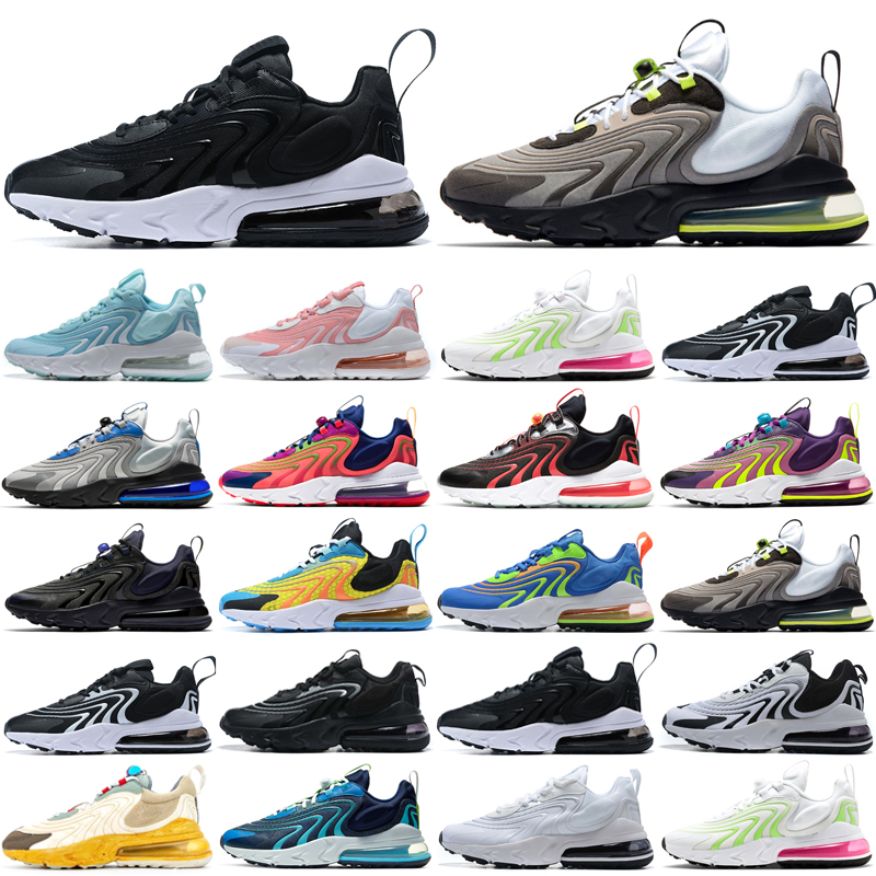 

2020 react eng men women running shoes Bauhaus triple black white Laser Crimson outdoor platform mens womens trainers sports sneakers 36-45, Color 3