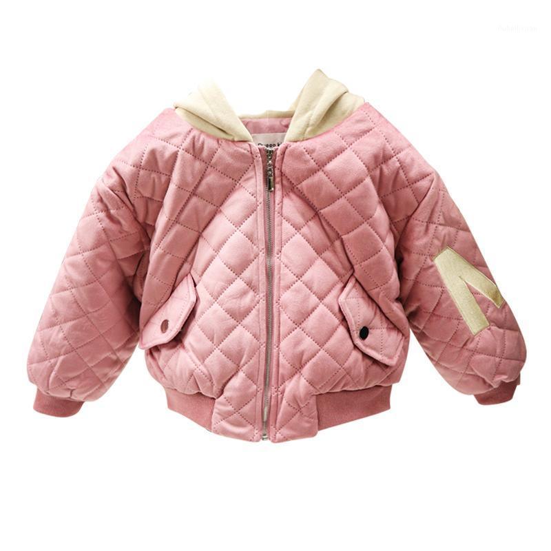 

2 3 4 5 6 Years Toddler Girls Coats Thickened Hooded Zipper Jackets for Girl Kids Clothing 2020 Winter Baby Children Jacket New1, Pink