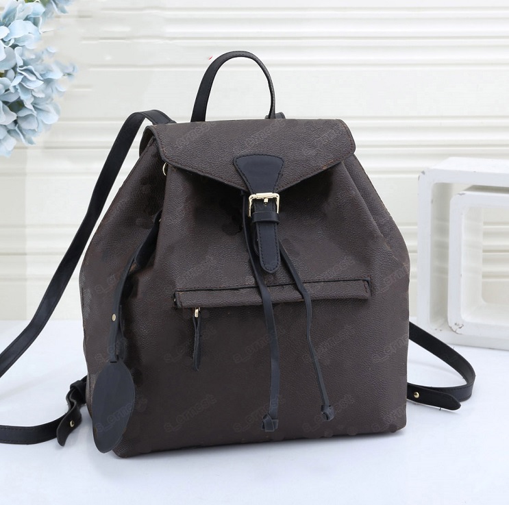 

Genuine Hot Sell Travel Backpack Women Leather Shoulder Bags For Women 2021 School Bags For Teenage Girls Mochilas, Black flower