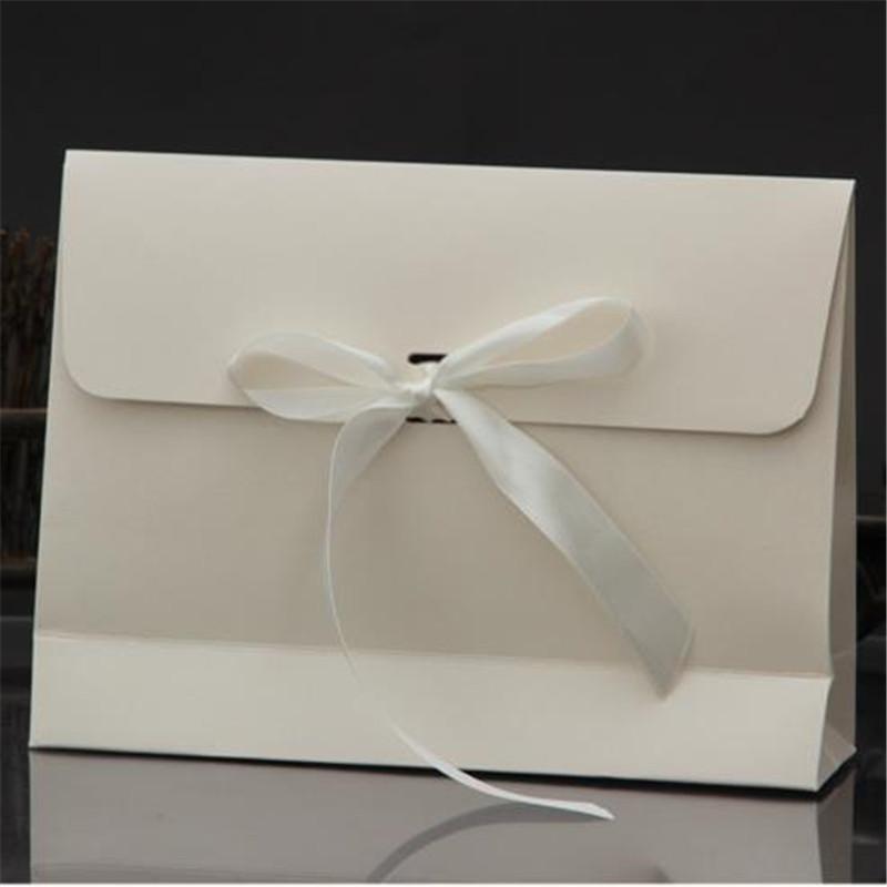 

2pcs Beige Large Size Envelopes Gift Box For Silk/Scarf/Clothes Packaging Paper Box Bags For Wedding Party Favor Paper Gift Bag